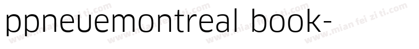 ppneuemontreal book字体转换